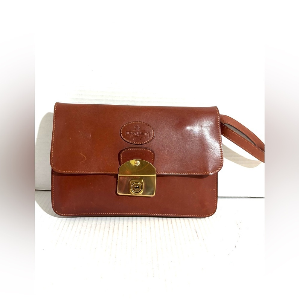 Vintage unisex wristlet wallet Brown Leather Bag